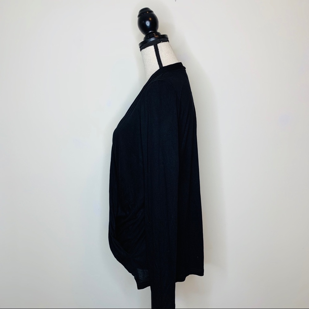 Anthropologie Akemi + Kin • Black Wrap Top - Picture 5 of 8